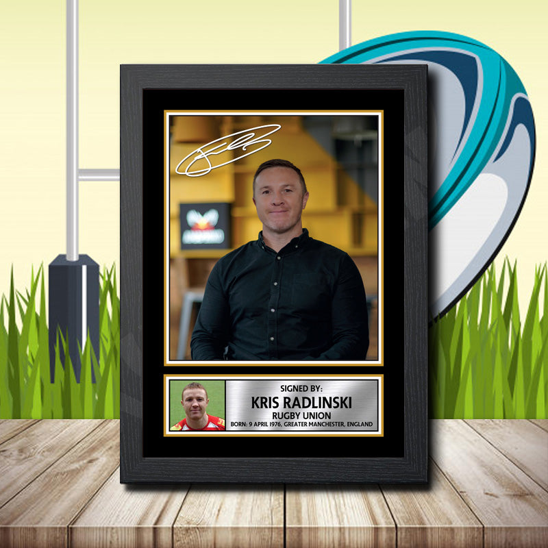 Kris Radlinski 2 Printed Signature Rugby Star Poster Print Framed Wall Art Gift – Kris Radlinski 2 Printed Signature Rugby Star Poster Print