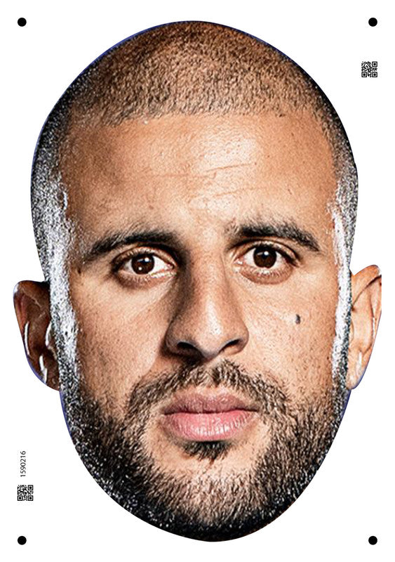 Kyle Walker England Euros 2024 Celebrity Face Mask Fancy Dress - High-Quality Cardboard Masks for Any Occasion