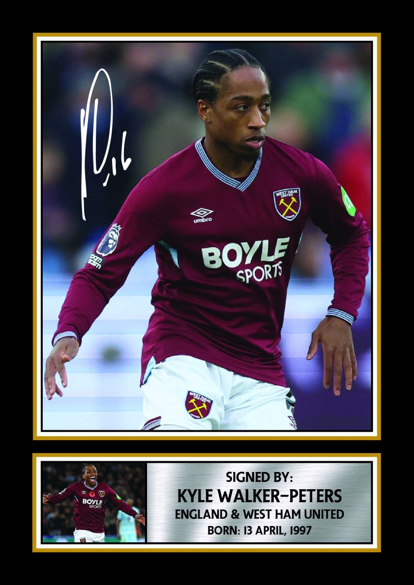 Kyle Walker-Peters printed signature poster