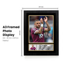 Kyle Walker Printed Autograph Poster – England & Burnley Football Star Wall Art – Soccer Player Memorabilia Poster Print