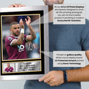 Kyle Walker Printed Autograph Poster – England & Burnley Football Star Wall Art – Soccer Player Memorabilia Poster Print