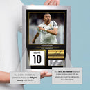 Kylian Mbappe Real Madrid Signed Poster Print – Football Wall Art – Printed Autograph Soccer Memorabilia – Real Madrid CF Fan Bedroom Decor Gift