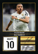 Kylian Mbappe Real Madrid Signed Poster Print – Football Wall Art – Printed Autograph Soccer Memorabilia – Real Madrid CF Fan Bedroom Decor Gift