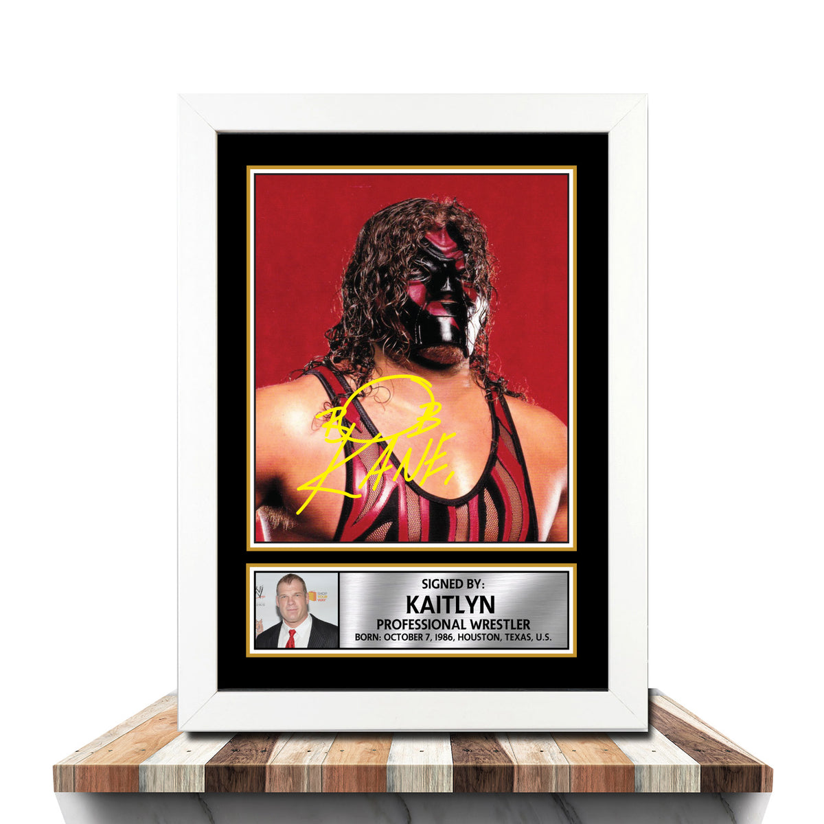 Kane M1023 Wrestling Printed Signature Poster Print Gift