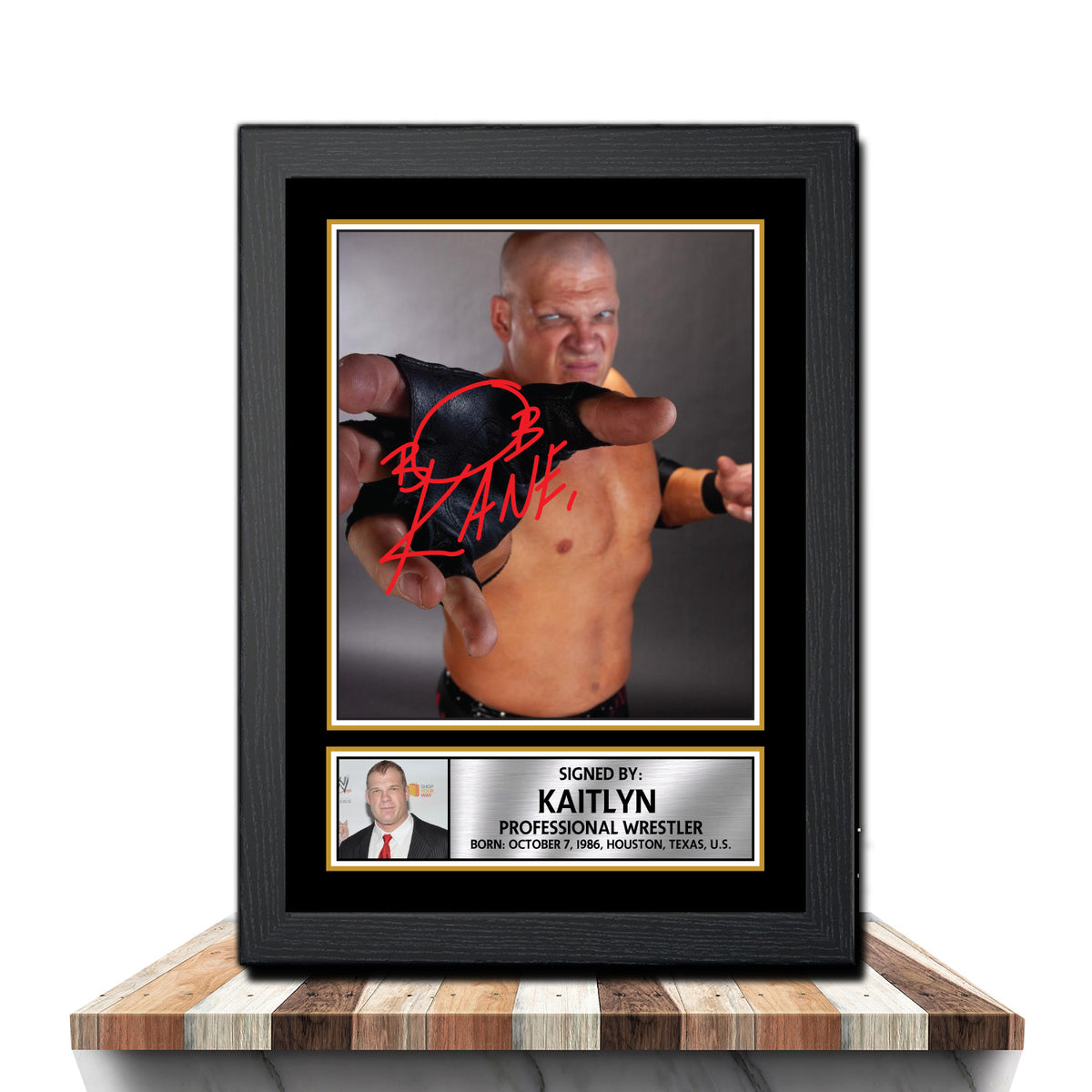 Kane M1024 Wrestling Printed Signature Poster Print Gift