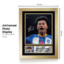 Kaoru Mitoma Signed Autographed Portrait Poster Print – Japan & Brighton & Hove Albion F.C. – Football Memorabilia Gift for Fans & Collectors