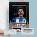 Kaoru Mitoma Signed Autographed Portrait Poster Print – Japan & Brighton & Hove Albion F.C. – Football Memorabilia Gift for Fans & Collectors