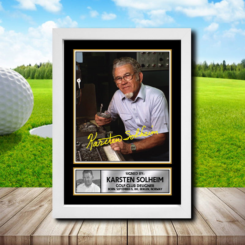 Karsten Solheim 2 Golf Printed Signature Poster Print Gift