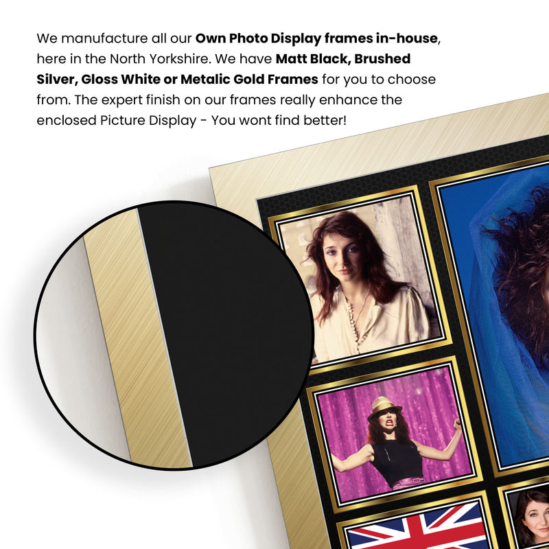 Kate Bush Singers Framed Autographed Print - Limited Edition Autograph Fan Gift – Collectible Memorabilia Merchandise