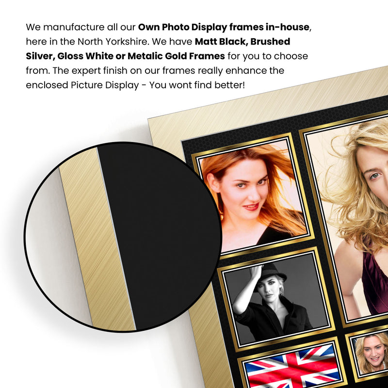 Kate Winslet Actors Framed Autographed Print - Limited Edition Autograph Fan Gift – Collectible Memorabilia Merchandise