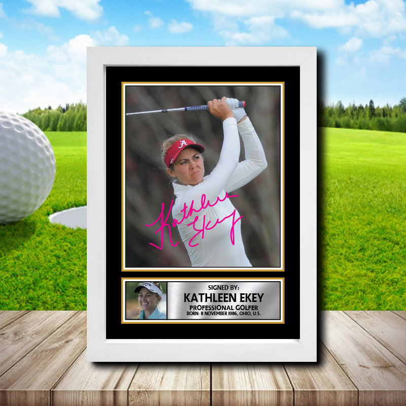 Kathleen Ekey 2 Golf Printed Signature Poster Print Gift