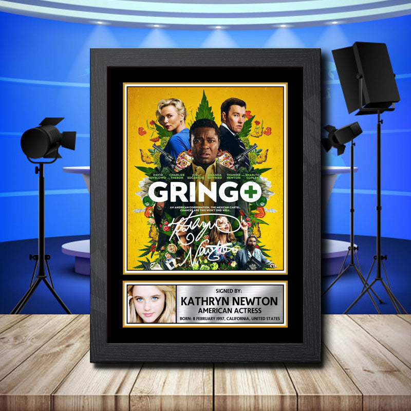 Kathryn Newton 1 Printed Signature Television Star Poster Print Framed Wall Art Gift – Kathryn Newton 1 Printed Signature Television Star Poster Print