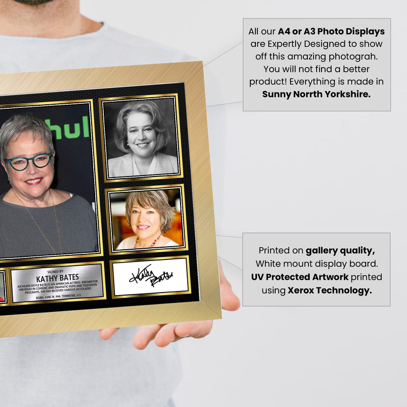 Kathy Bates Actors Framed Autographed Print - Limited Edition Autograph Fan Gift – Collectible Memorabilia Merchandise