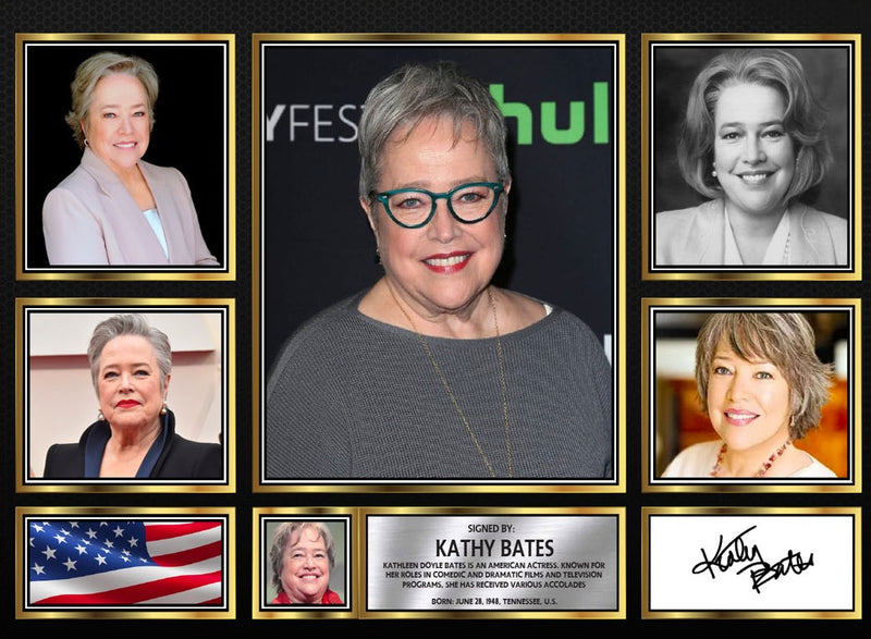 Kathy Bates Actors Framed Autographed Print - Limited Edition Autograph Fan Gift – Collectible Memorabilia Merchandise