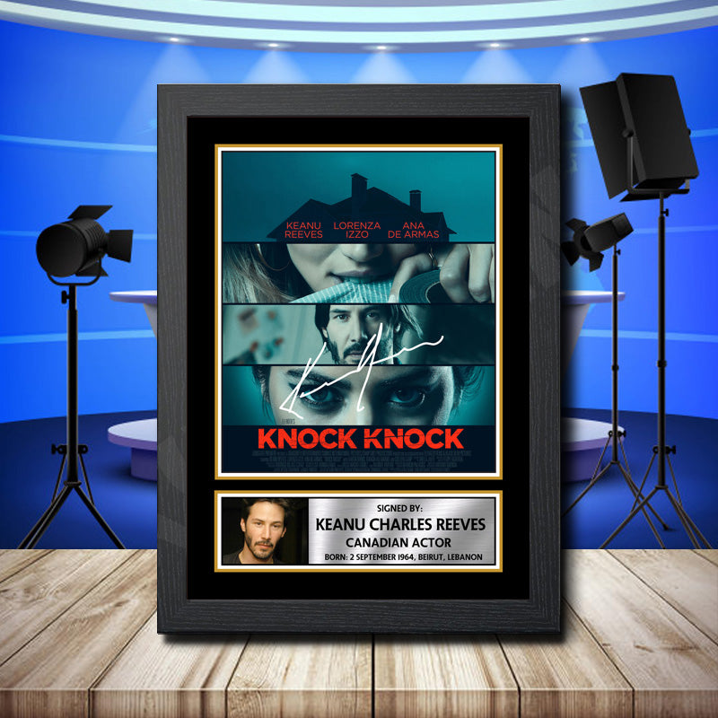 Keanu Reeves 2 Printed Signature Television Star Poster Print Framed Wall Art Gift – Keanu Reeves 2 Printed Signature Television Star Poster Print