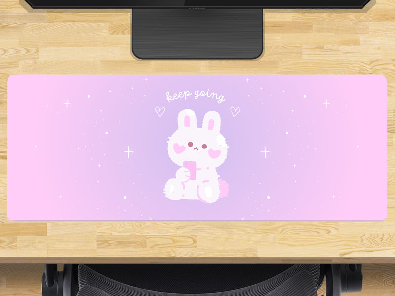 Keep Going Gaming Mouse Mat – Extra Large 800x300mm Desk Pad – Motivational Quote Mousepad for Gamers, Students & Office – Non-Slip Rubber Base – Inspirational Desk Accessory