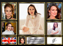 Keira Knightley Actors Framed Autographed Print - Limited Edition Autograph Fan Gift – Collectible Memorabilia Merchandise