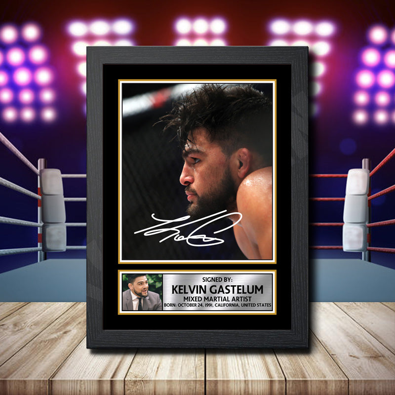 Kelvin Gastelum Printed Signature Ufc Star Poster Print Framed Wall Art Gift – Kelvin Gastelum Printed Signature Ufc Star Poster Print
