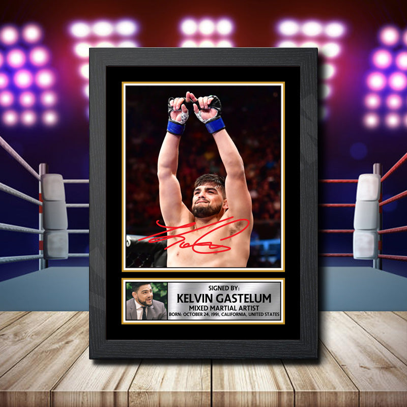 Kelvin Gastelum 2 Printed Signature Ufc Star Poster Print Framed Wall Art Gift – Kelvin Gastelum 2 Printed Signature Ufc Star Poster Print