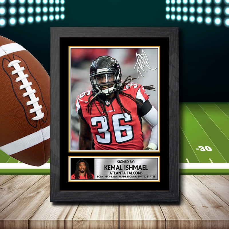Kemal Ishmael 1 – Printed Signature NFL Star Print – Kemal Ishmael 1
