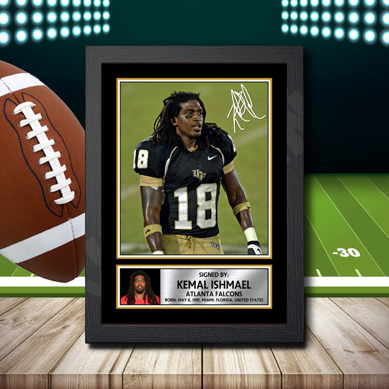 Kemal Ishmael 2 – Printed Signature NFL Star Print – Kemal Ishmael 2