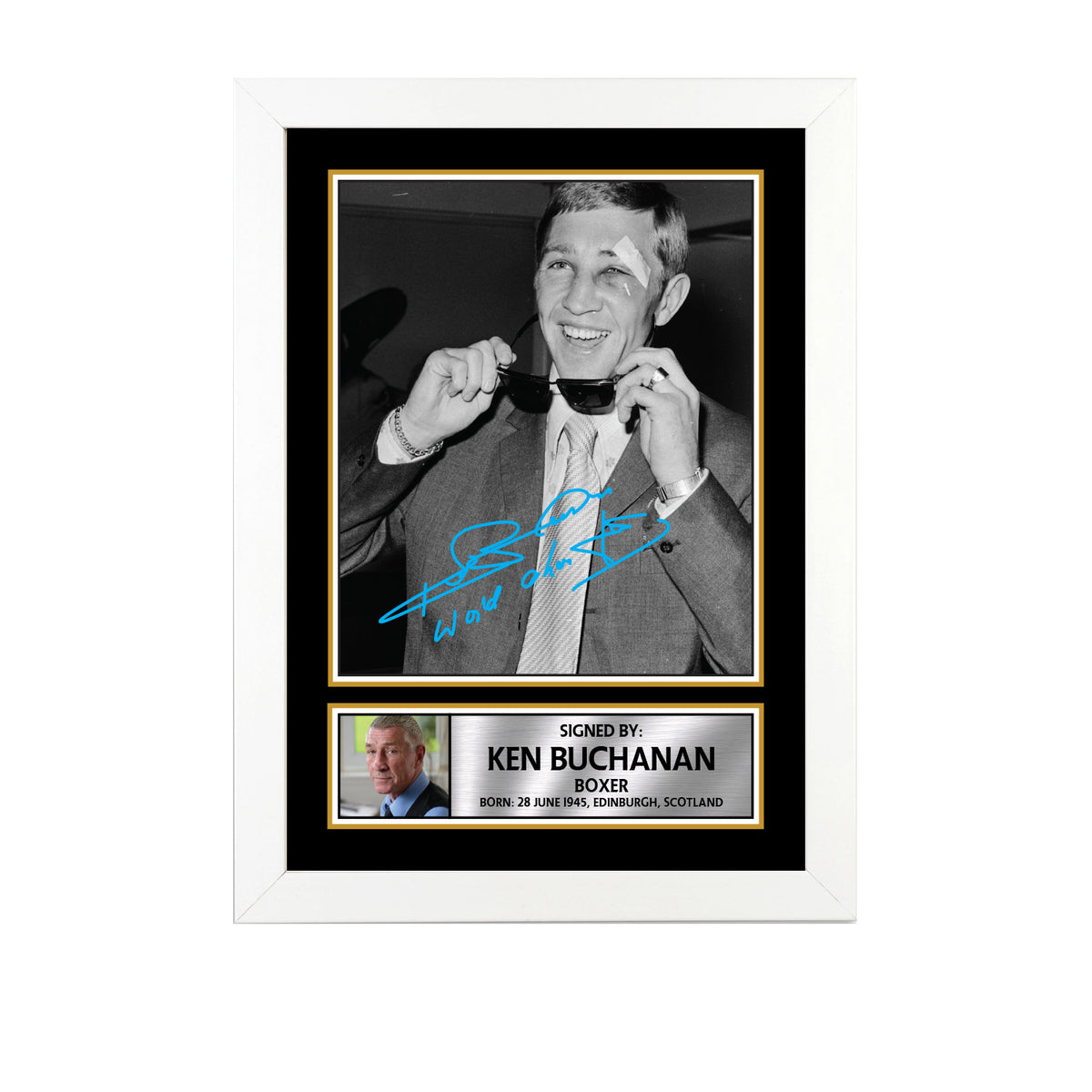 Ken Buchanan M734 Boxing Printed Signature Poster Print Gift