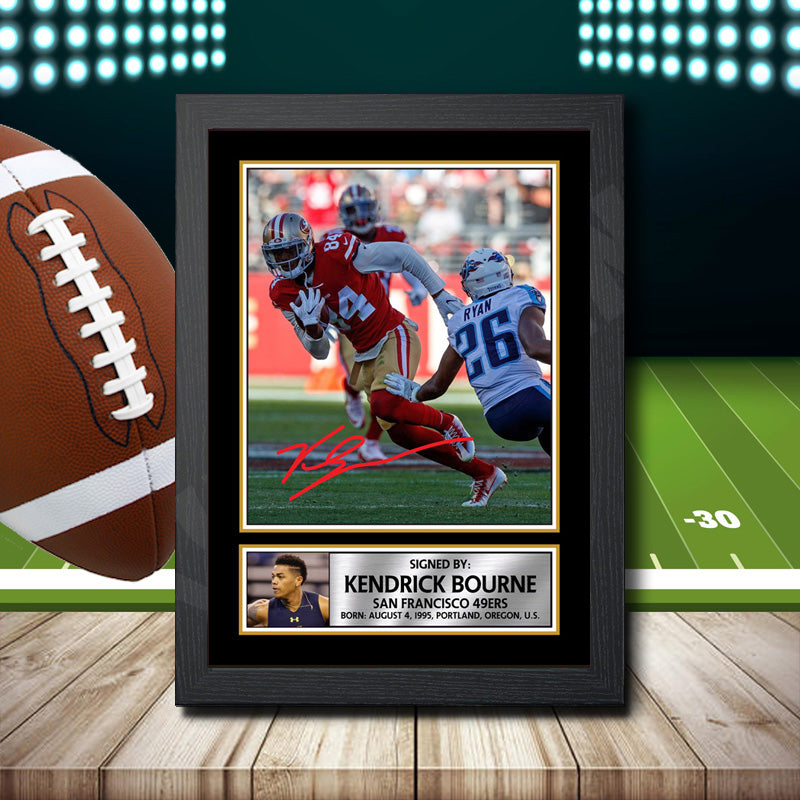 Kendrick Bourne – Printed Signature NFL Star Print – Kendrick Bourne