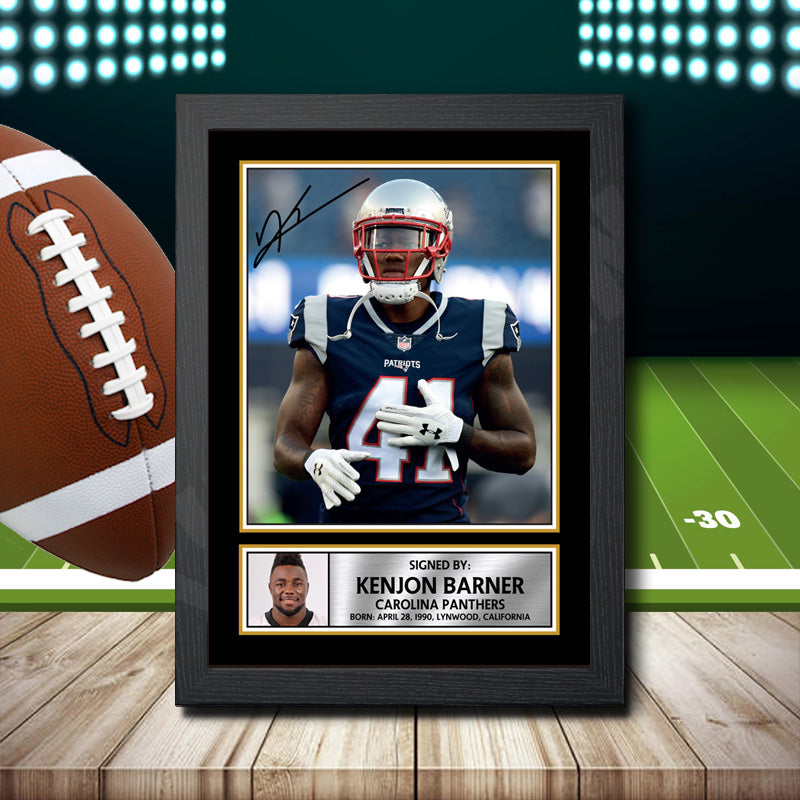 Kenjon Barner 1 – Printed Signature NFL Star Print – Kenjon Barner 1
