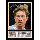 Kevin De Bruyne Manchester City & Belgium Signed Autographed Portrait Poster Print – Football Memorabilia Gift for Fans & Collectors