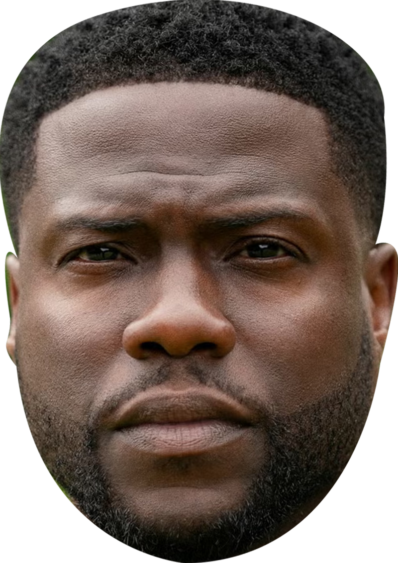 Kevin Hart 2025 Celebrity Face Mask Fancy Dress Cardboard Costume Mask