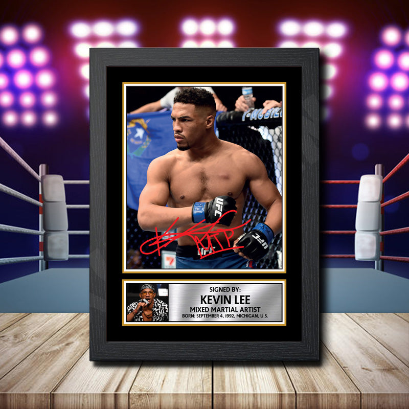Kevin Lee Printed Signature Ufc Star Poster Print Framed Wall Art Gift – Kevin Lee Printed Signature Ufc Star Poster Print