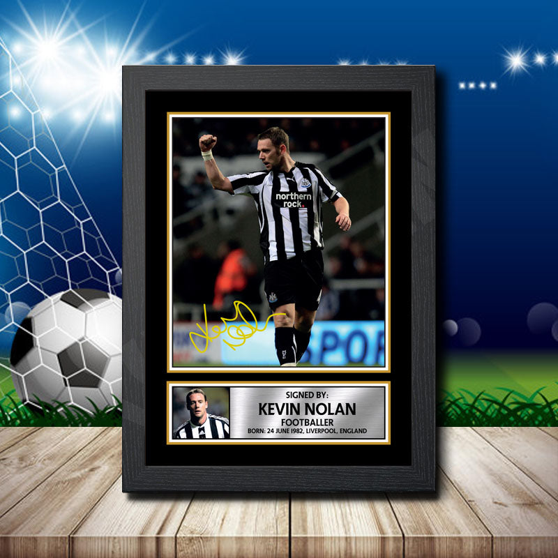 Kevin Nolan 1 Printed Signature Footballers Star Poster Print Framed Wall Art Gift – Kevin Nolan 1 Printed Signature Footballers Star Poster Print