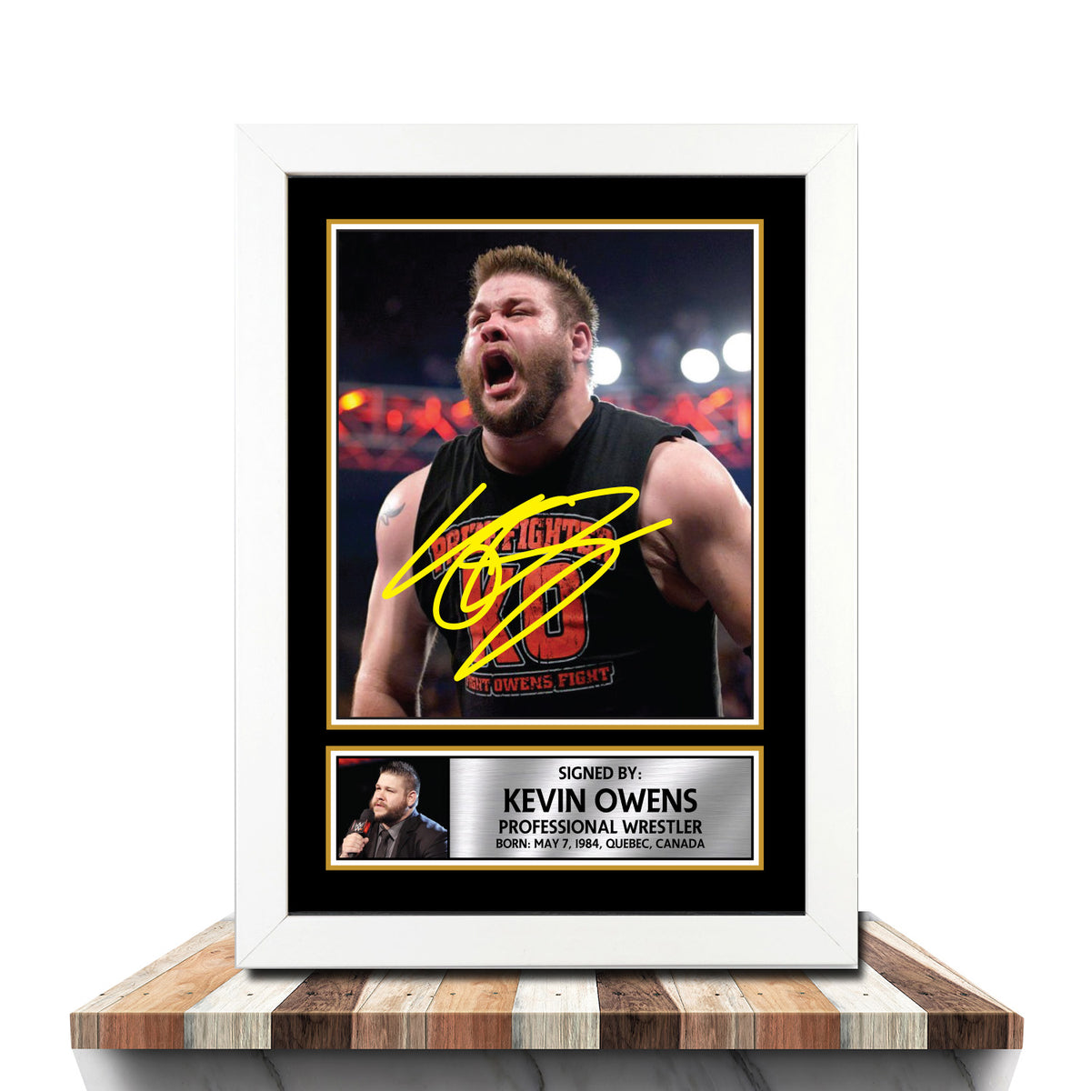 Kevin Owens M1027 Wrestling Printed Signature Poster Print Gift