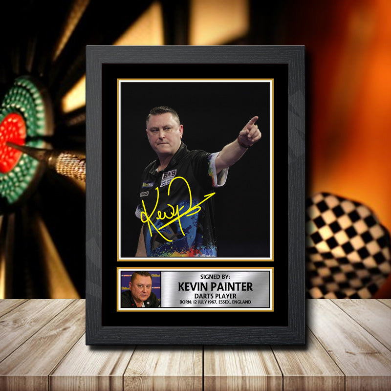 Kevin Painter 2 Printed Signature Darts Star Poster Print Framed Wall Art Gift – Kevin Painter 2 Printed Signature Darts Star Poster Print