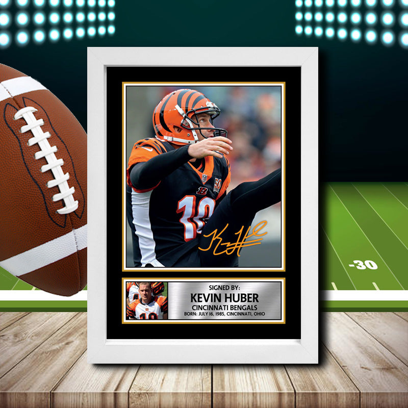 Kevin Huber – Printed Signature NFL Star Print – Kevin Huber