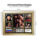 Khabib Nurmagomedov UFC FIighters Framed Autographed Print - Limited Edition Autograph Fan Gift – Collectible Memorabilia Merchandise