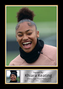 Khiara Keating Poster Print – England & Man City Golden Glove Goalkeeper   – Framed or Unframed – Gift for Women’s Football Fans