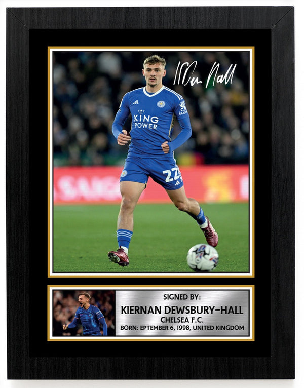 Kiernan Dewsbury-Hall Printed Signature Poster Print – Chelsea F.C. – Midfield Maestro Wall Art – Gift for Fans & Collectors