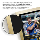 Kiernan Dewsbury-Hall Printed Signed Poster – Everton FC Trophy Celebration Wall Art with Jersey & Bio Plaque – Premier League Football Memorabilia for Fans & Collectors