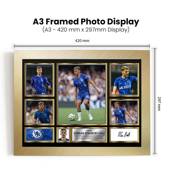 Kiernan Dewsbury-Hall Printed Signature Football Poster Print – Reproduction Print