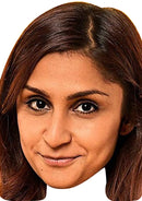 Krupa Pattani Celebrity Face Mask Fancy Dress Cardboard Costume Mask