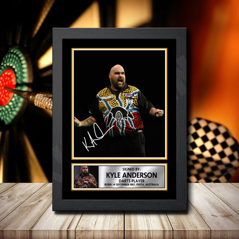 Kyle Anderson Printed Signature Darts Star Poster Print Framed Wall Art Gift – Kyle Anderson Printed Signature Darts Star Poster Print