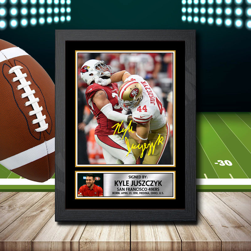Kyle Juszczyk – Printed Signature NFL Star Print – Kyle Juszczyk