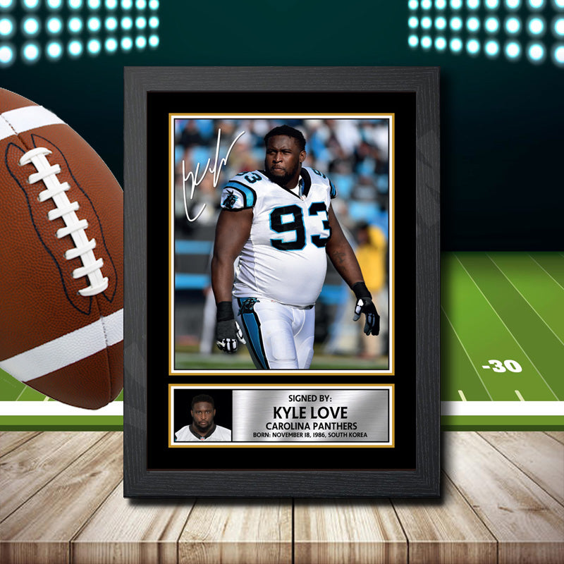 Kyle Love 2 – Printed Signature NFL Star Print – Kyle Love 2