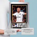 Kylian Mbappé Signed Autograph Poster Print – France & Real Madrid Superstar – Football Gift for Fans & Collectors