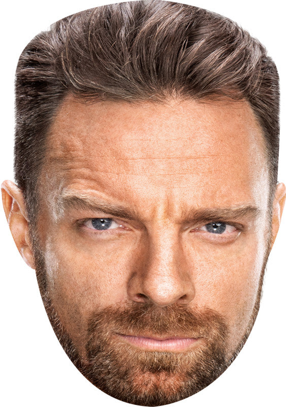 LA Knight Celebrity Face Mask – WWE Wrestling Star Fancy Dress Costume Prop for Sports Party Hen Stag Do Accessory