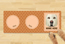 Personalised Dog Breed Dog Bowl Mat (880mm x 300mm)(2 Bowl Design) - LABRADOR