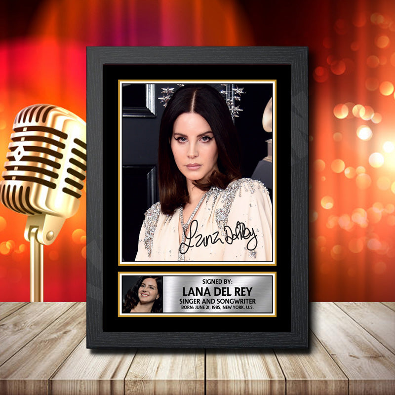 Lana Del Rey 2 – Printed Signature Music Star Print – Lana Del Rey 2