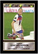 Leah Williamson Printed Signed Poster Print – England Lionesses Euro Champion Wall Art – Autograph Style Women’s Football Memorabilia Collectible