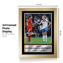 Leah Williamson & Irene Paredes Printed Signed Poster Print – Euro Final 27th July 2025 – Women’s Football Wall Art – Autograph Style Soccer Memorabilia Collectible